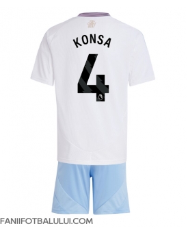 Aston Villa Ezri Konsa #4 Echipament de Fotbal Replică 2024-25 Copii Deplasare (+ Șorturi)